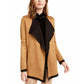 Anne Klein Cardigan Feminino Manga Longa Aberto Bege Tamanho X-G