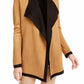 Anne Klein Cardigan Feminino Manga Longa Aberto Bege Tamanho X-G