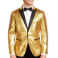 INC International Concepts Casaco masculino grande e alto com lantejoulas e um botão, tamanho dourado -2XB