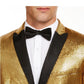 INC International Concepts Casaco masculino grande e alto com lantejoulas e um botão, tamanho dourado -2XB