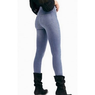 Calça jeans skinny feminina Feel Alright da Free People, azul, tamanho 28