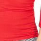 Blusa feminina lisa de manga comprida com decote em V, tamanho extragrande, vermelha, da INC International Concepts