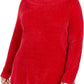 Karen Scott Suéter Feminino Plus com Gola Canoa em Chenille Vermelho Tamanho 0X