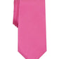 Gravata Alfani Masculina Slim com Textura Sólida Rosa Tamanho Regular