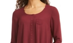Blusa feminina estilo swing pequena vinho tamanho PS