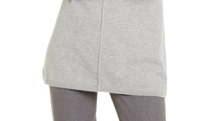 Suéter túnica feminino Alfani com decote em V, cinza, tamanho grande