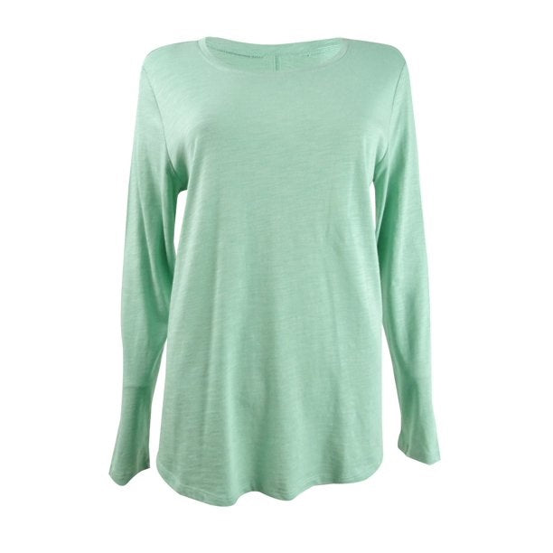 Camiseta feminina com decote redondo e estampa Mint Haze, tamanho P, da Style &amp; Co