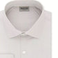 Camisa social masculina Kenneth Cole Reaction Stretch Performance com punho francês e listras, bege, tamanho 16,5 x 36-37