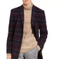 Tommy Hilfiger Masculino Modern-Fit Performance Stretch Flex Plaid Addison Sobretudo Vermelho Tamanho 40 T