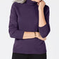 Karen Scott Suéter Feminino Petite Luxsoft Gola Alta Roxo Tamanho PS/M