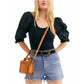 Top Algo Especial Feminino Free People Preto Tamanho Médio
