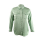 Camisa utilitária feminina com abertura oculta da INC International Concepts, verde orvalhado, tamanho pequeno
