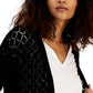 INC International Concepts Suéter Feminino Combo Grande Tie-Dye Tricô Pulôver Preto - Tamanho Grande