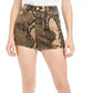 Shorts Guess Feminino Estampa Cobra Bege Tamanho 27