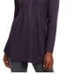 Suéter túnica feminino estilo &amp; co com pontos mistos, roxo, tamanho pequeno P