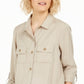 Camisa utilitária feminina Charter Club Sedona Brown, tamanho médio