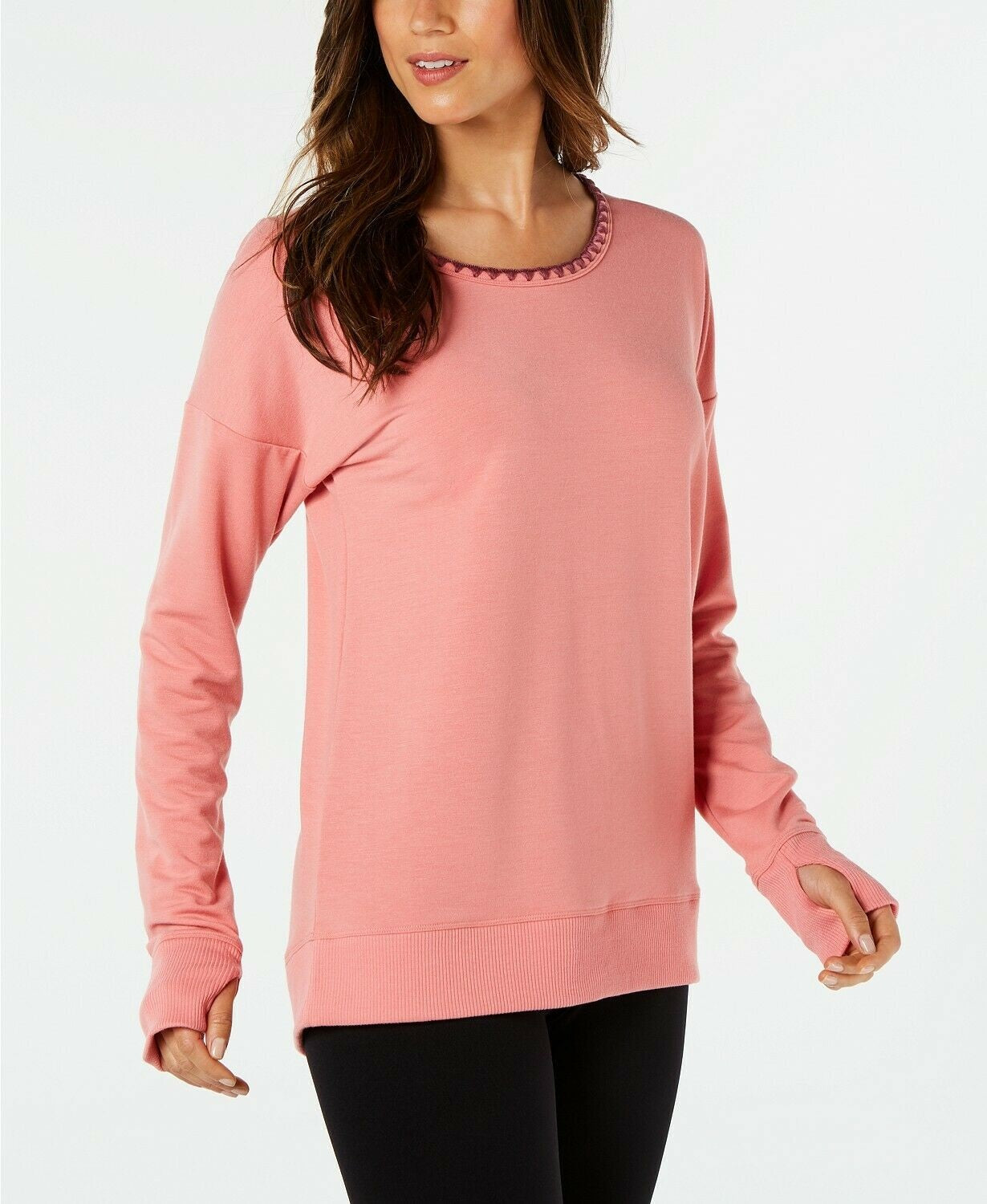 Blusa de ioga fitness feminina Ideology rosa tamanho XXL