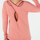 Blusa de ioga fitness feminina Ideology rosa tamanho XXL
