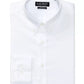 Camisa social masculina Ralph Lauren Slim Fit de popeline elástica, não precisa passar, branca, tamanho 32/33
