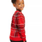 Charter Club Little Boys Xadrez Família Suéter Vermelho Tamanho 3T REG