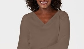 Karen Scott Top Feminino com Acabamento em Ilhós Marrom Tamanho Médio