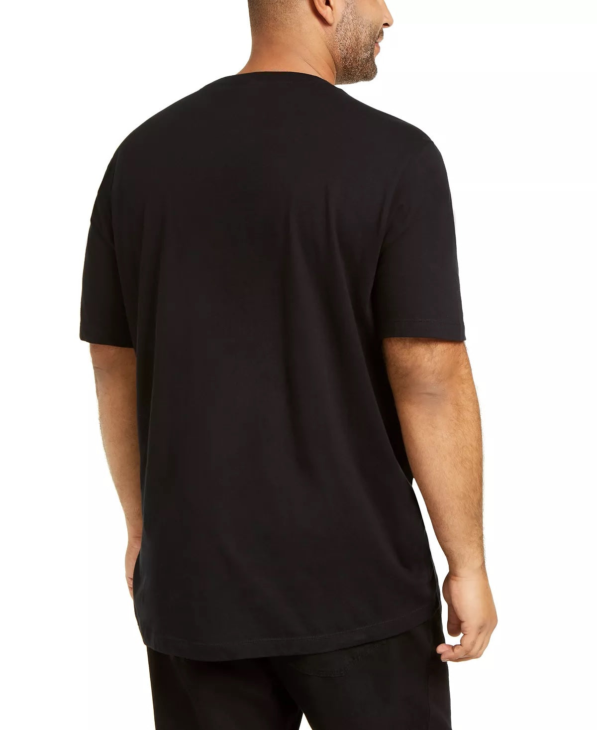 Camiseta masculina grande e alta com lantejoulas e caveira da INC International Concepts, preta, tamanho 4XLT