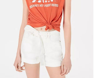 Camiseta regata Love Tribe Juniors Rodeo com estampa de nó frontal laranja tamanho grande