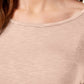 Blusa feminina estilo &amp; co, manga 3/4, decote redondo, rosa, tamanho extrapequeno