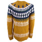 Suéter feminino Lucky Brand de lã mista Fair Isle com gola redonda, amarelo, tamanho grande