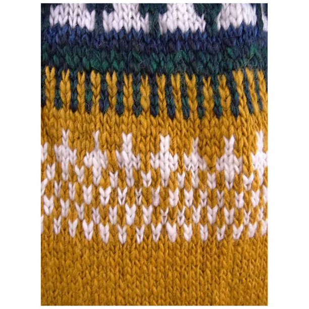 Suéter feminino Lucky Brand de lã mista Fair Isle com gola redonda, amarelo, tamanho grande