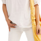 Blusa feminina Free People Fever Dream com decote dividido, branca, tamanho pequeno