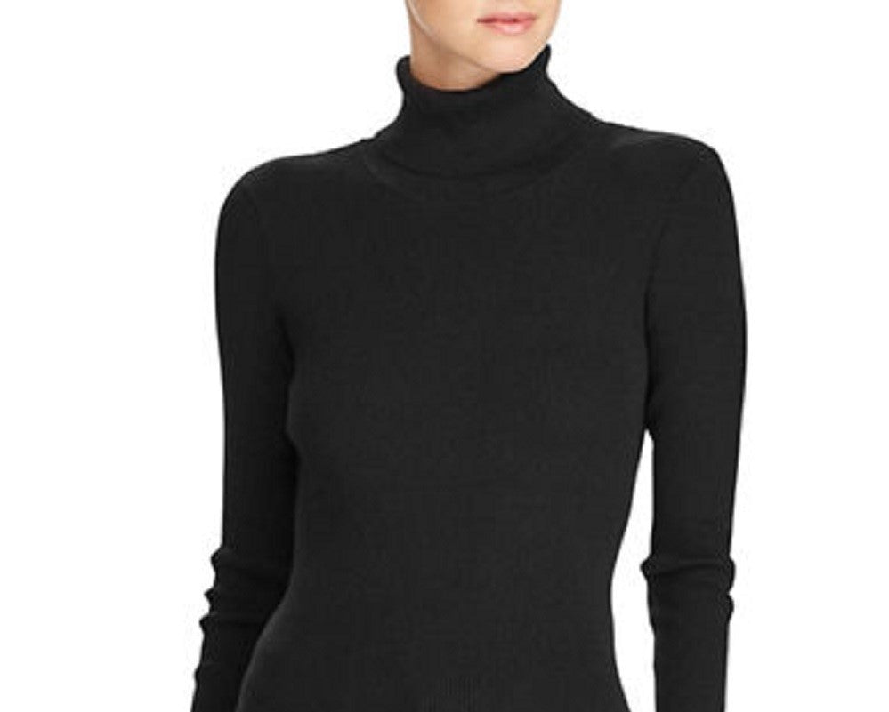 Suéter Ralph Lauren Feminino Gola Alta Preto Tamanho Médio