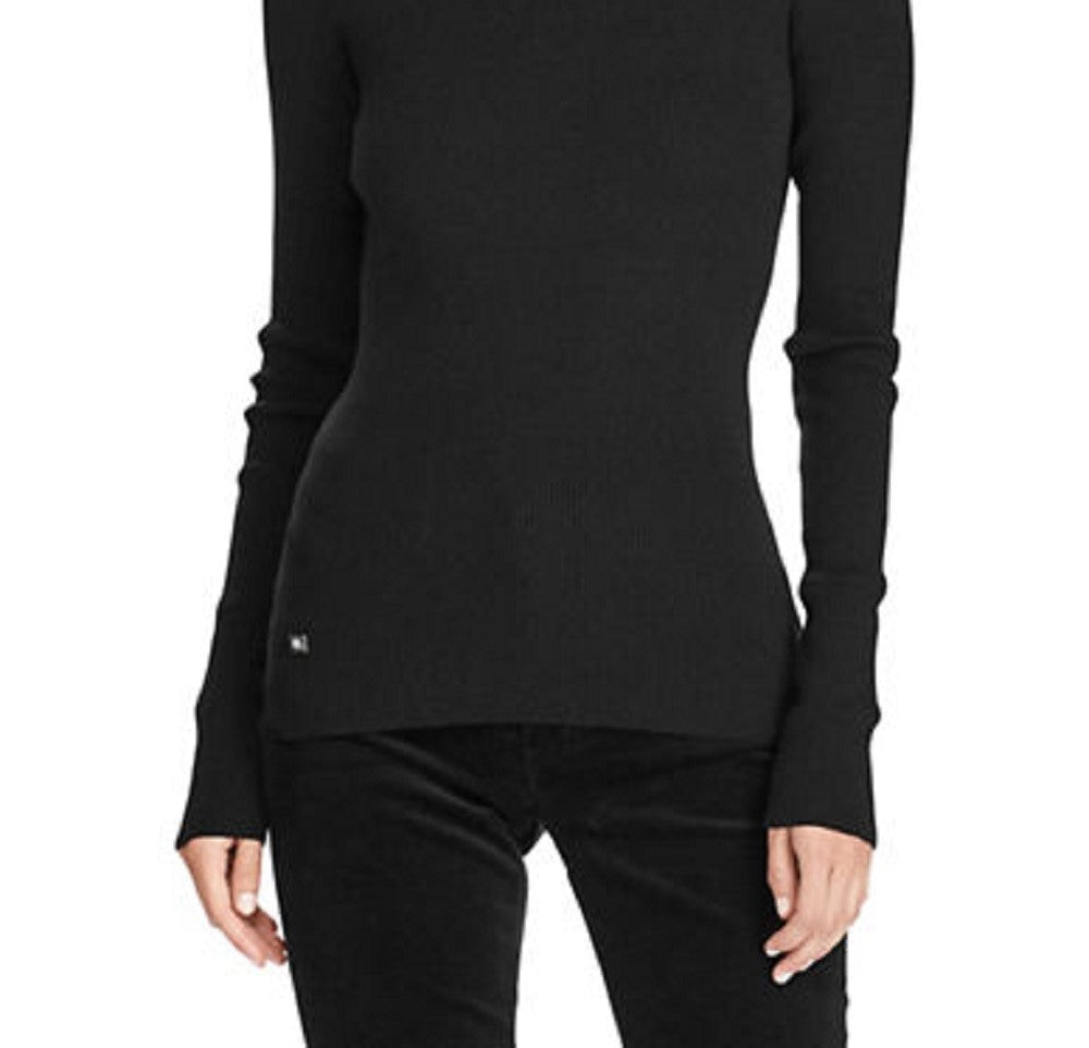 Suéter Ralph Lauren Feminino Gola Alta Preto Tamanho Médio