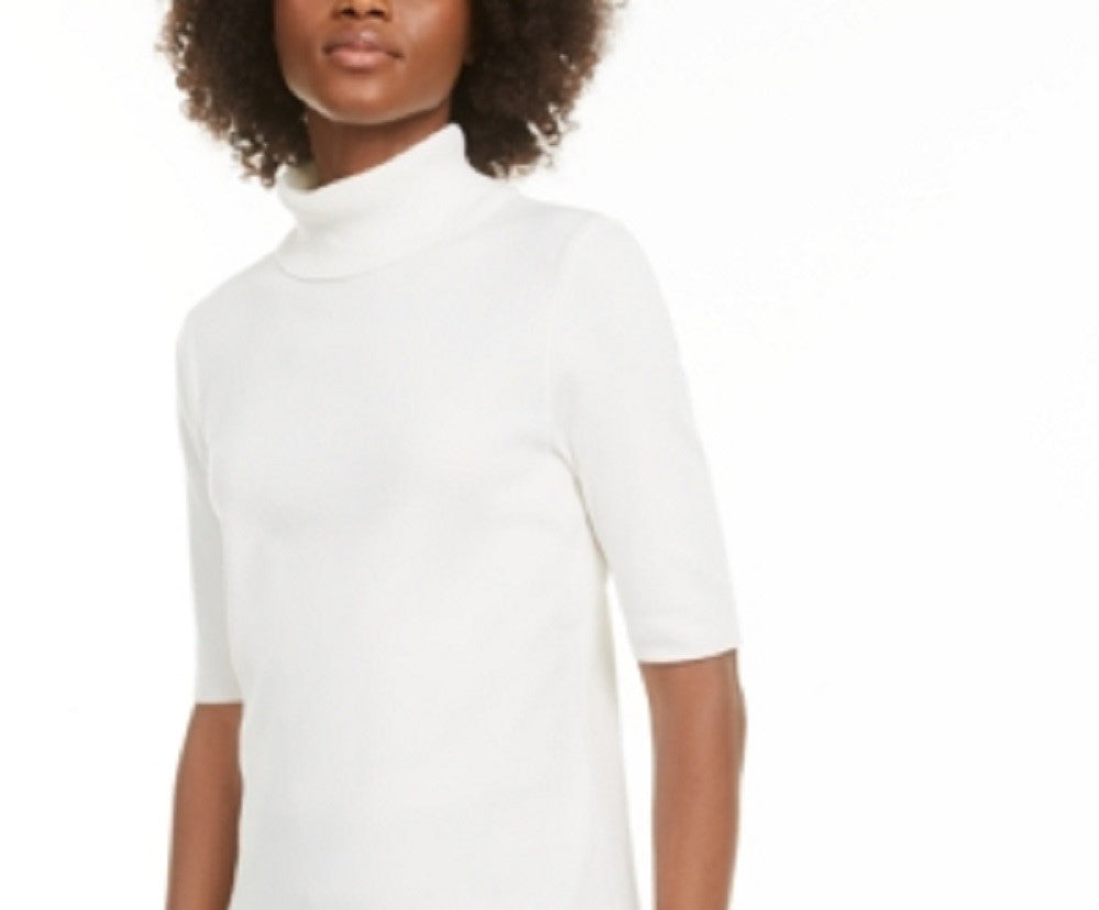 Suéter feminino Alfani gola alta branco tamanho pequeno médio