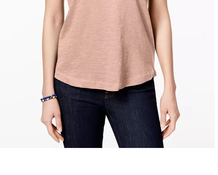 Camisa feminina de flanela xadrez de manga comprida Style &amp; Co, cinza, tamanho PL