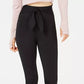 Leggings Material Girl Active Juniors com amarração frontal, preta, tamanho médio
