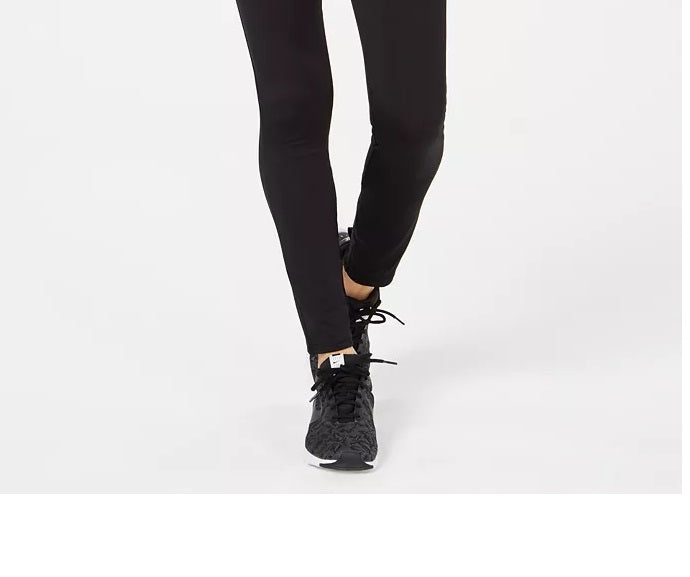Leggings Material Girl Active Juniors com amarração frontal, preta, tamanho médio