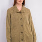 Karen Scott Cardigan Feminino com Botões Frontais e Gola Xale Marrom Tamanho XS