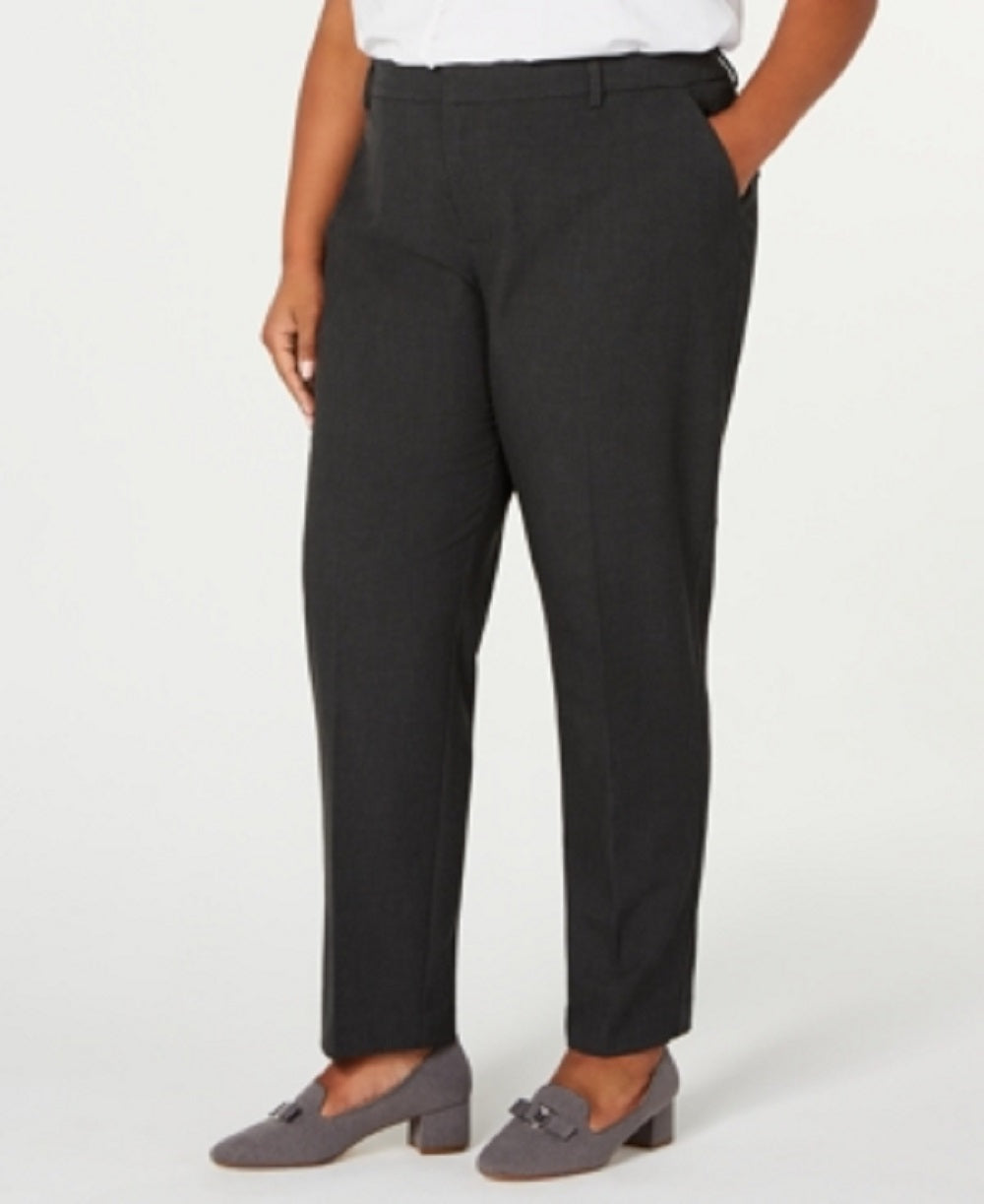 Calça feminina plus size com perna justa e tornozelo Charter Club, cinza, tamanho 28W