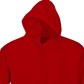 Moletom com capuz Rebellious One Juniors, tamanho P, vermelho