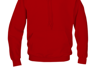 Moletom com capuz Rebellious One Juniors, tamanho P, vermelho