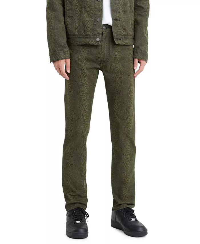 Calça jeans Levi's Masculina Coleção Limitada 502 Cotton Canvas Tapered Preta Tamanho 33X32