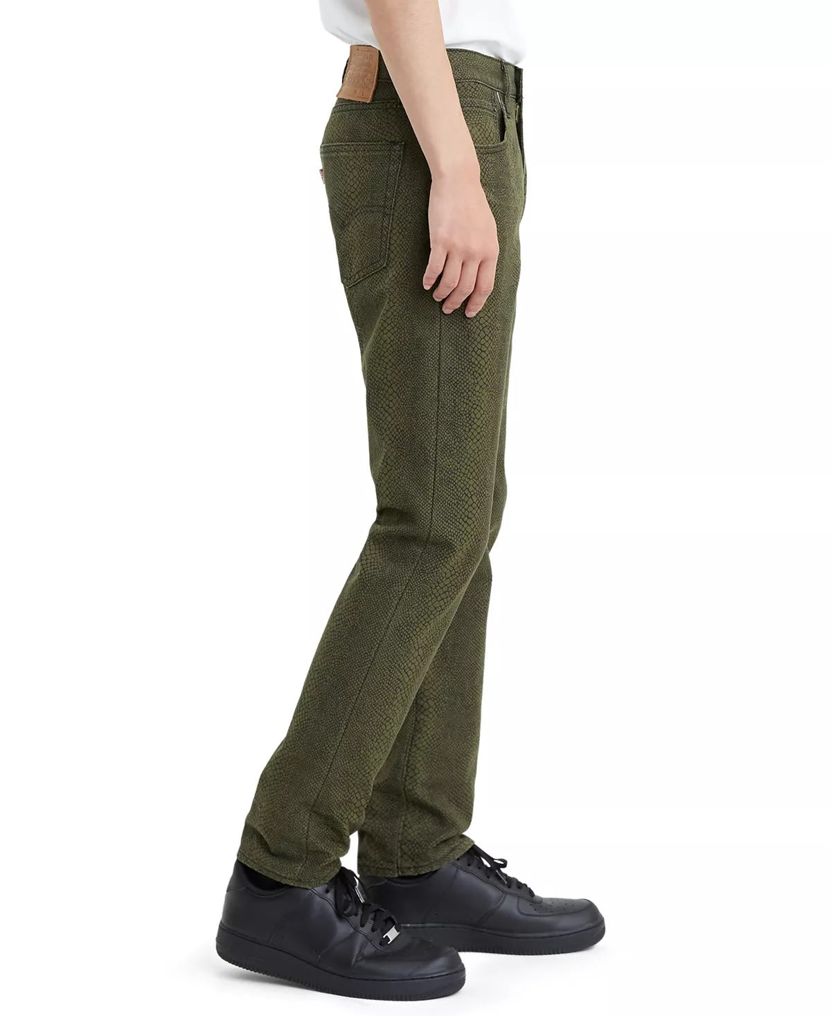 Calça jeans Levi's Masculina Coleção Limitada 502 Cotton Canvas Tapered Preta Tamanho 33X32