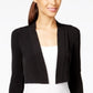 Calvin Klein Cardigan Feminino Manga 3/4 Aberto Preto Tamanho Pequeno Grande