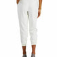 Calça jogger feminina Alfani, macia, branca, tamanho 6