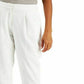 Calça jogger feminina Alfani, macia, branca, tamanho 6