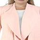 Jaqueta Anne Klein Feminina Drapey Aberta Frente Rosa Tamanho 16