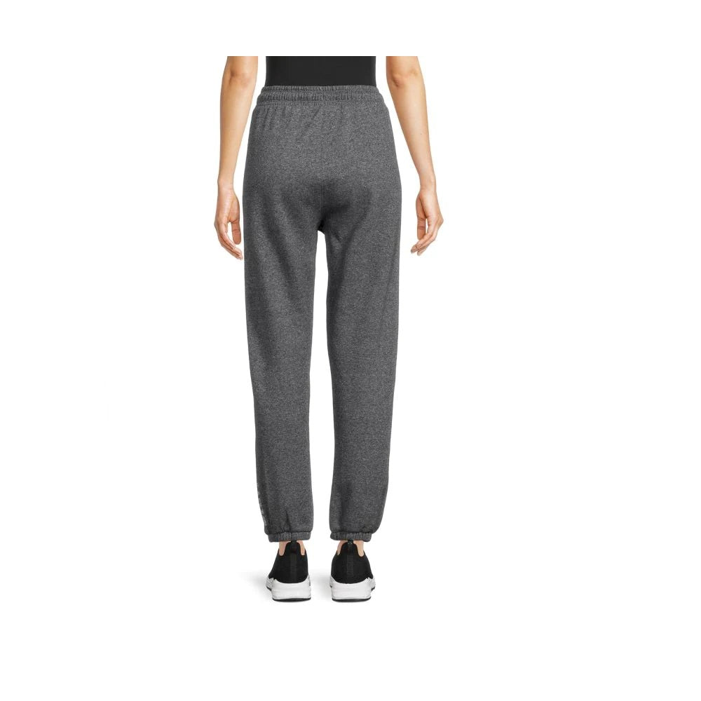 Calça de moletom feminina DKNY Sport Sparkle-Logo Preta, tamanho grande