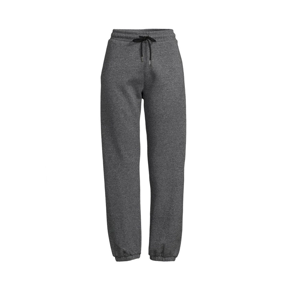 Calça de moletom feminina DKNY Sport Sparkle-Logo Preta, tamanho grande