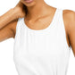 INC International Concepts Top feminino com amarração lateral, branco, tamanho PL